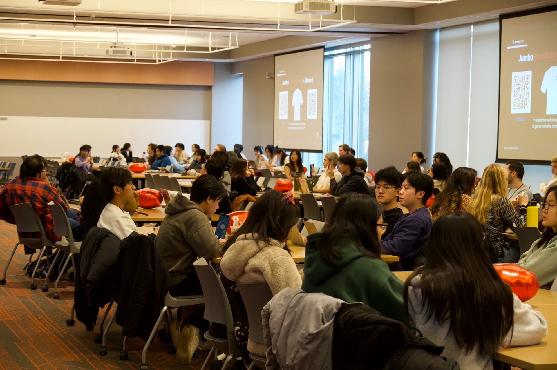 JumboHack programmers working on their projects